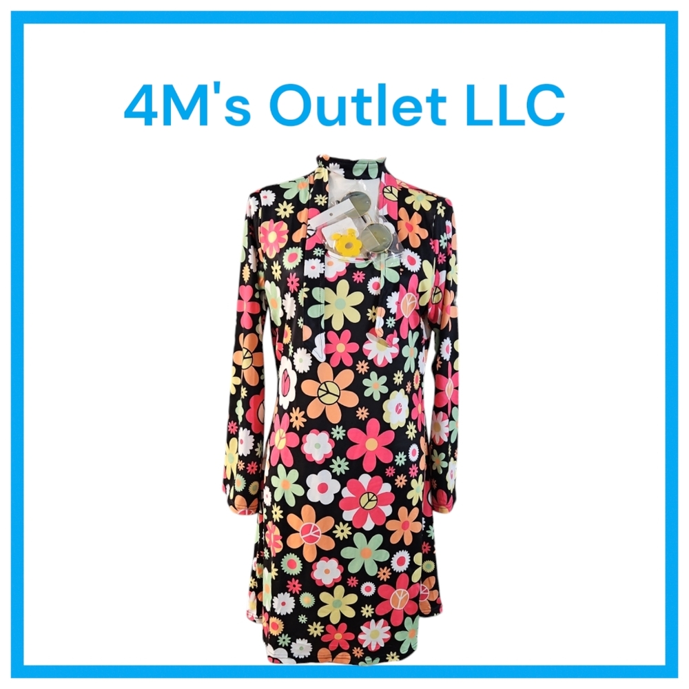 Women's 60s 70s disco hippie costume